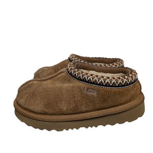 Ugg Tazz Slip On Little Girls 9 Toddler Brown Sherpa Lined Cozy Platform Suede